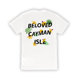 White “BELOVED CAYMAN ISLE” T Shirt