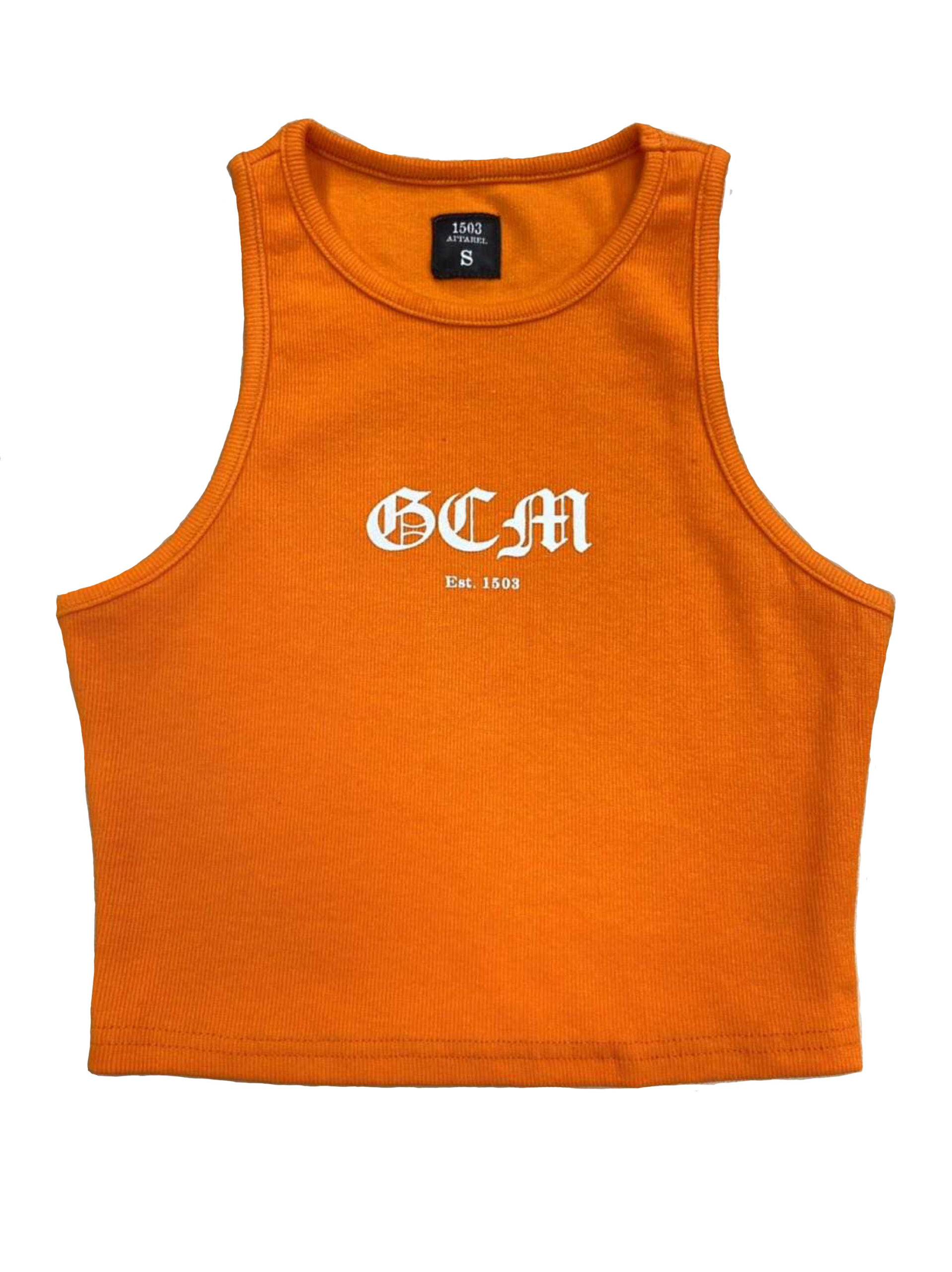 Orange “GCM” Crop Top