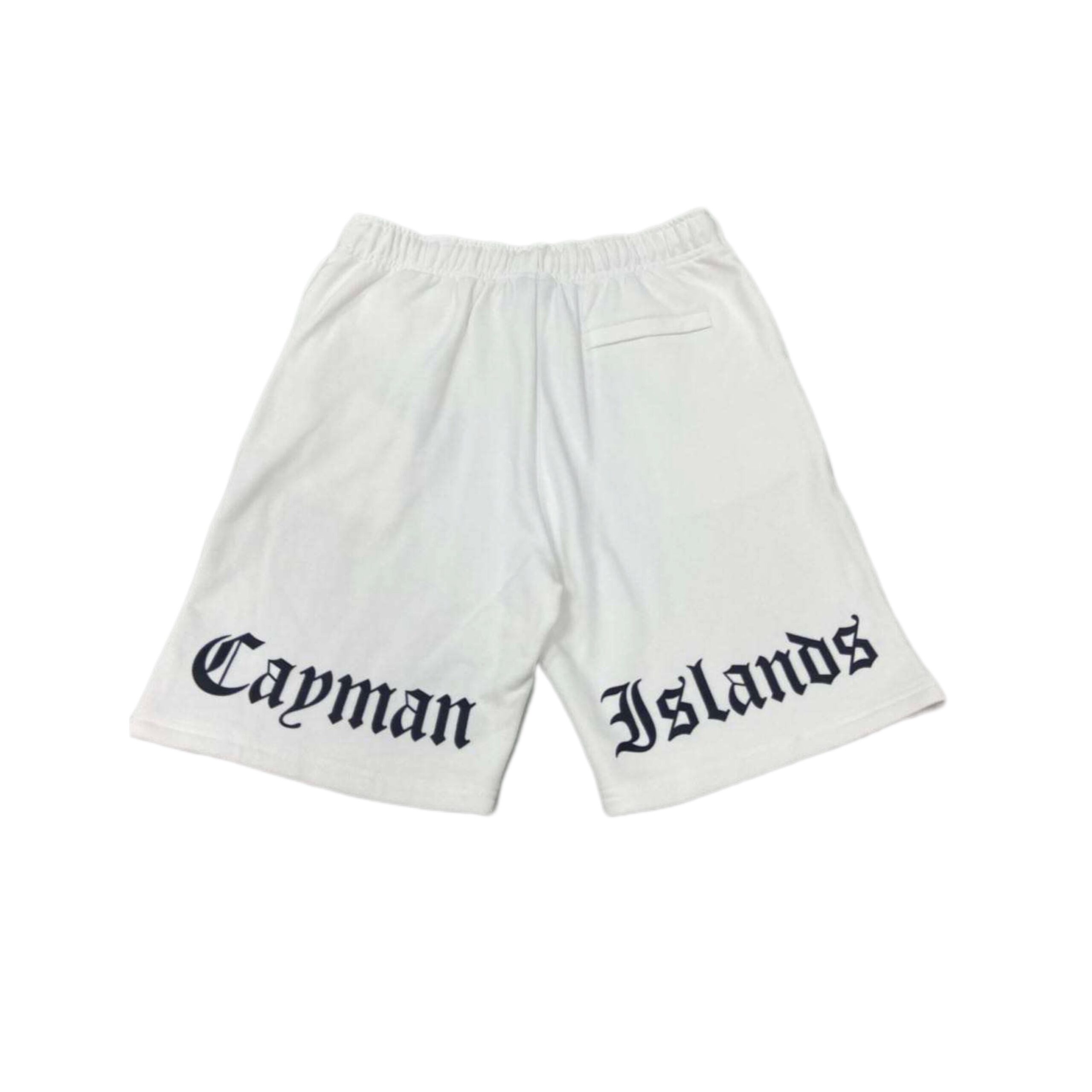 White “GCM” Shorts