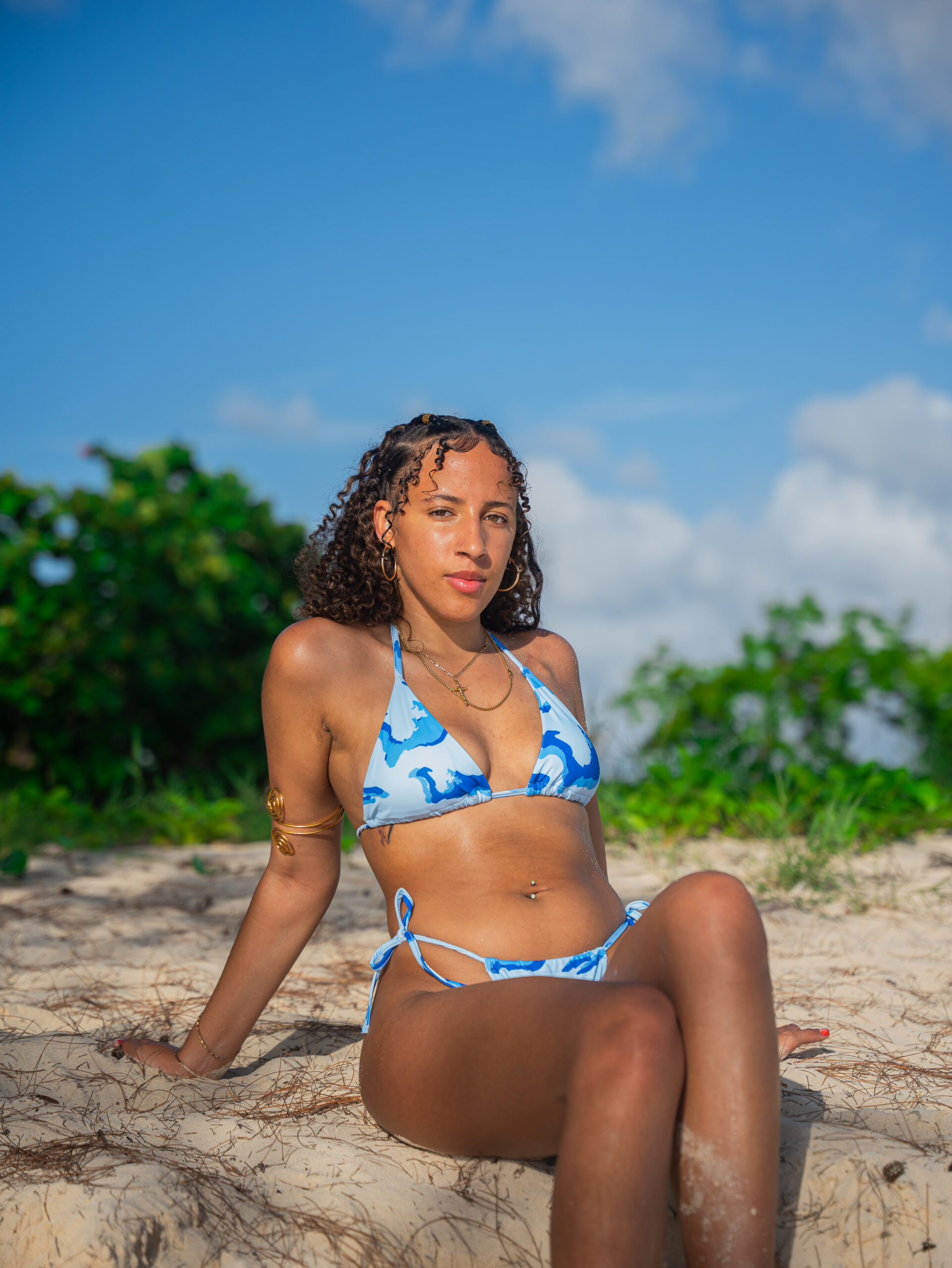 Blue Cayman Camo Bikini