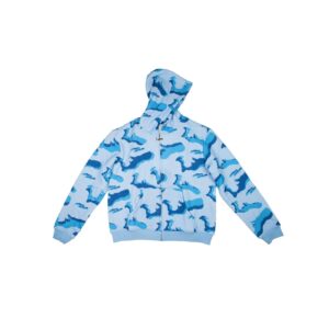 Blue “CAYMAN CAMO” 1503 Hoodie