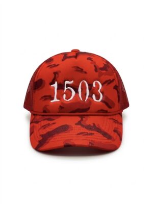 Red Cayman Camo Trucker Hat