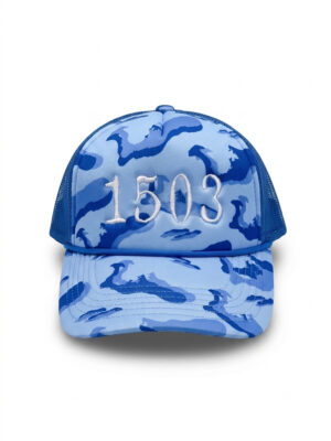 Blue Cayman Camo Trucker Hat